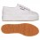 Scarpa Superga con zeppa white