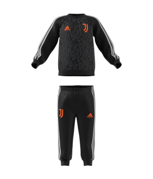 tuta juventus adidas baby Juventus 3 Stripes Baby Jogger nera (black/white/app signal orange)